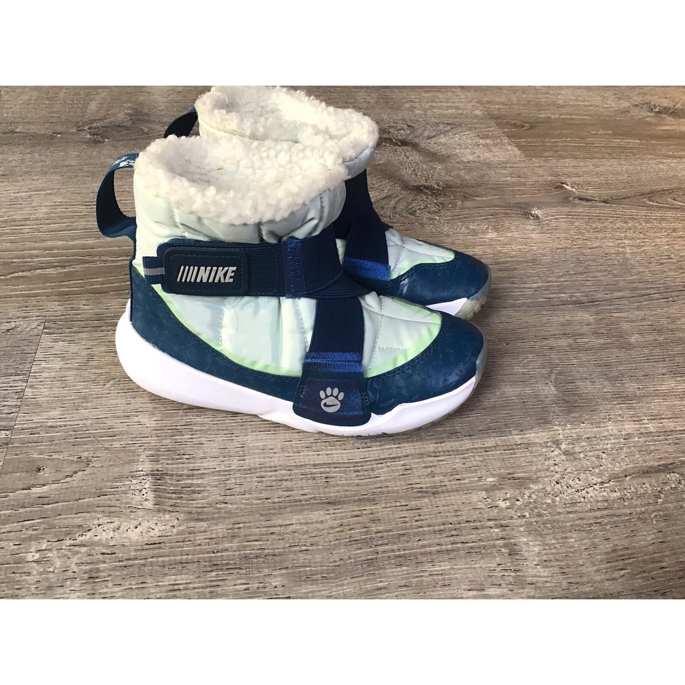 Nike Kids Flex Advance SE PS Paw prints Glacier Blue Size 12 12C Boot DQ7108-400